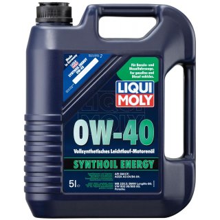 Liqui Moly Synthoil Energy 0W-40 5 l Kanister Kunststoff