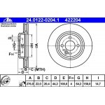 ATE Bremsscheiben VA 276x22mm für Mini R50 R52 R53