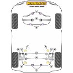 2 x Powerflex PFR5-716 äusseres PU Lager Integrallenker Hinterachse BMW e60 e61 e39 e53