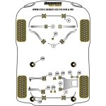 2 x Powerflex PFR5-526BLK hintere Lagerung Differential für BMW e39 (Nr.26) 