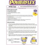 2 x Powerflex PFR5-522BLK hintere Hinterachslager /...