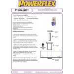 Powerflex PFR5-6031 PU Hinteres Differentiallager f&uuml;r BMW 5er F10 F07 6er F06 7er F01 (Nr.41)
