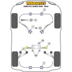 2x Powerflex PFF5-620H FRONT INNER TCA BUSH FOR BMW E32 / E34