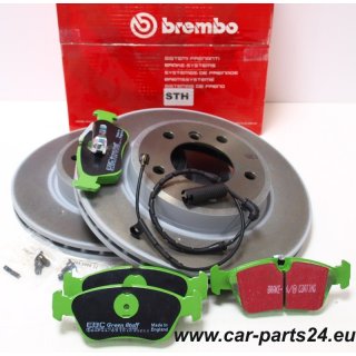 Brembo Bremsscheiben 300x22mm vorne für BMW e46 & EBC greenstuff Bremsbeläge
