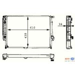 Hella Premium Line Kühler BMW e32 730i 735i M30 e34...