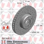 Zimmermann Sportbremscheibe vorne 348x36mm BMW E60 E61...