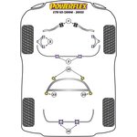 2 x Powerflex PFR5-1413-21 PU Stabilager 21mm Hinterachse...