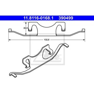 Feder für Bremssattel Hinterachse für BMW e39