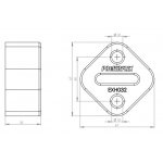 EXH032 Powerflex Auspuffgummi für BMW / Mini Modelle