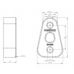 EXH033 Powerflex Auspuffgummi für BMW E90 E92 E93 M3...