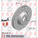 Zimmermann Formula Z Bremsscheibe 374x36mm rechts BMW M5...