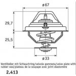 Thermostat mit Dichtung 80° von Behr für BMW td...